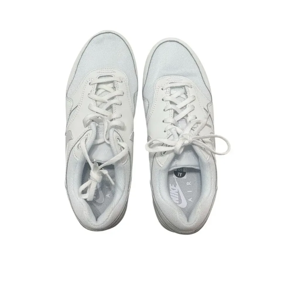 NIB! Nike Air Max 1 (GS) White Athletic Sneaker - Youth 7 / Women 8.5